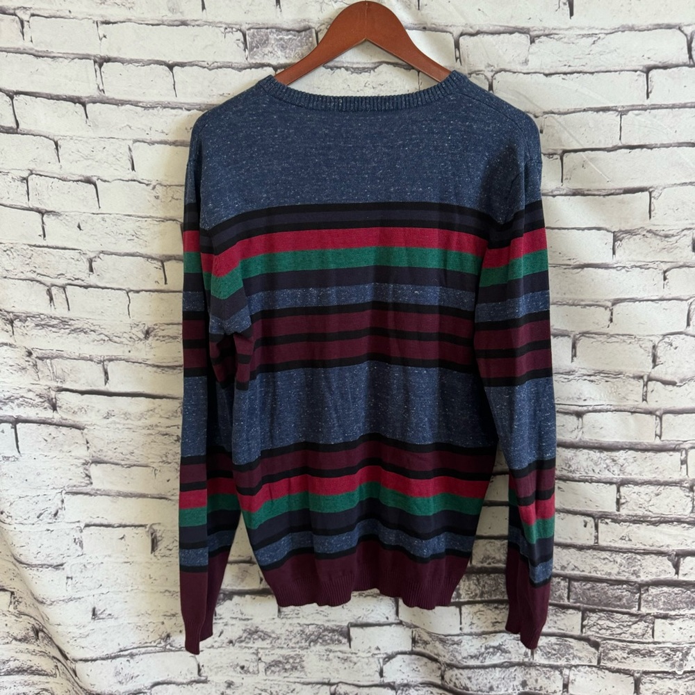 Diesel K Striped Crewneck Sweater SZ XL - Picture 2 of 5